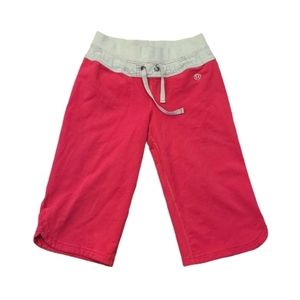 Lululemon Pink and Gray Track Athletic Shorts